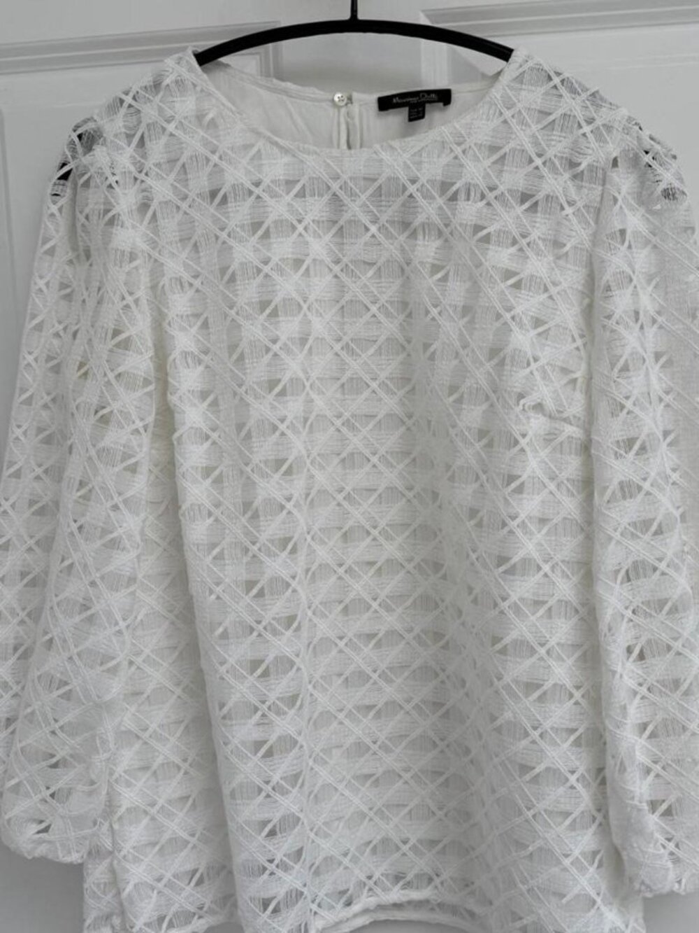 Massimo Dutti Women's White Blouse
